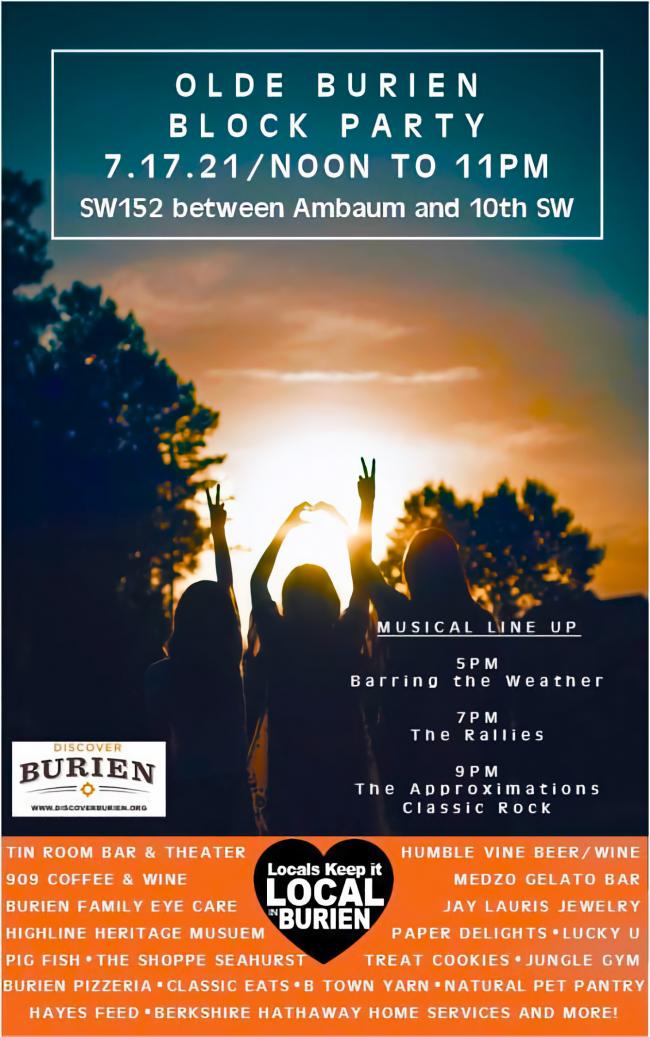Olde Burien Block Party will rock the block Saturday July 17 Westside